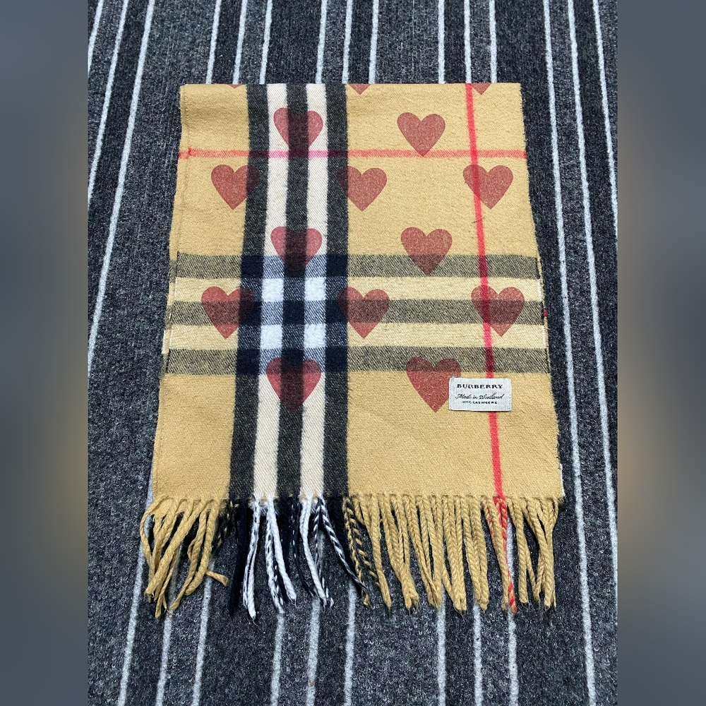 Burberry Heart Print Scarf